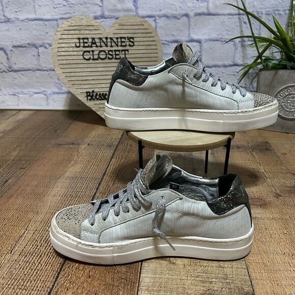 P448 Thea Platform Leopard Sneakers 39 - Picture 8 of 15